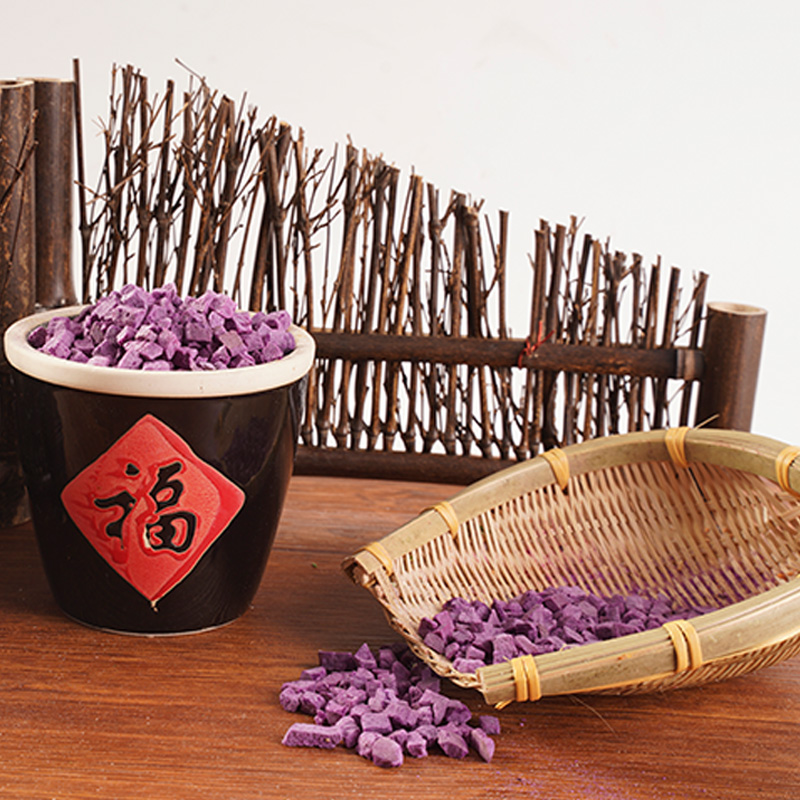 แช่แข็งมันเทศสีม่วงแห้ง